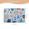 CuwrYet Waterproof Bed Pad Reusable Changing Pad Toddler Mattress Protector Large Pee Pad Baby Diaper Pad Soft Washable Liner Blue Pirate Treasure Anchors Octopuses view 2
