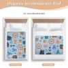 CuwrYet Waterproof Bed Pad Reusable Changing Pad Toddler Mattress Protector Large Pee Pad Baby Diaper Pad Soft Washable Liner Blue Pirate Treasure Anchors Octopuses view 4