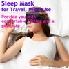 AKOAK 1 Pack Plush Sleep Eye Cover, Sleep Eye Mask, Elastic Light-Blocking Eye Mask with Elastic Band, Comfortable Sleep Light-Blocking for Night Sleep, Travel and Nap (Black) view 3