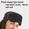 AKOAK 1 Pack Plush Sleep Eye Cover, Sleep Eye Mask, Elastic Light-Blocking Eye Mask with Elastic Band, Comfortable Sleep Light-Blocking for Night Sleep, Travel and Nap (Black) view 4