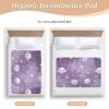 CuwrYet Waterproof Bed Pad Reusable Changing Pad Toddler Mattress Protector Large Pee Pad Baby Diaper Pad Soft Washable Liner Purple Cute Planets Stars view 4
