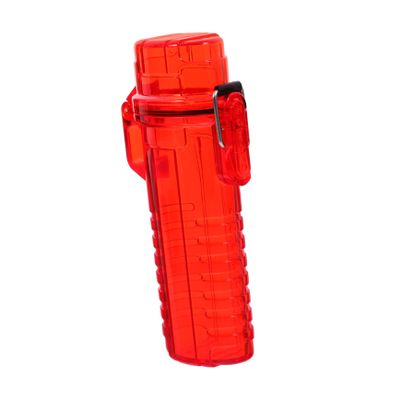 Plastic Lighter Cover Case, Compact Red Protective Sleeve for Storage