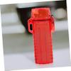 Plastic Lighter Cover Case, Compact Red Protective Sleeve for Storage view 3