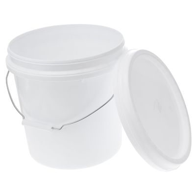 UKCOCO Thickened Food Grade Plastic Seal Bucket with Lid Multipurpose Airtight Storage Container for Pet Food Water Oil and More Portable with Hand Grip and Reinforced Shape