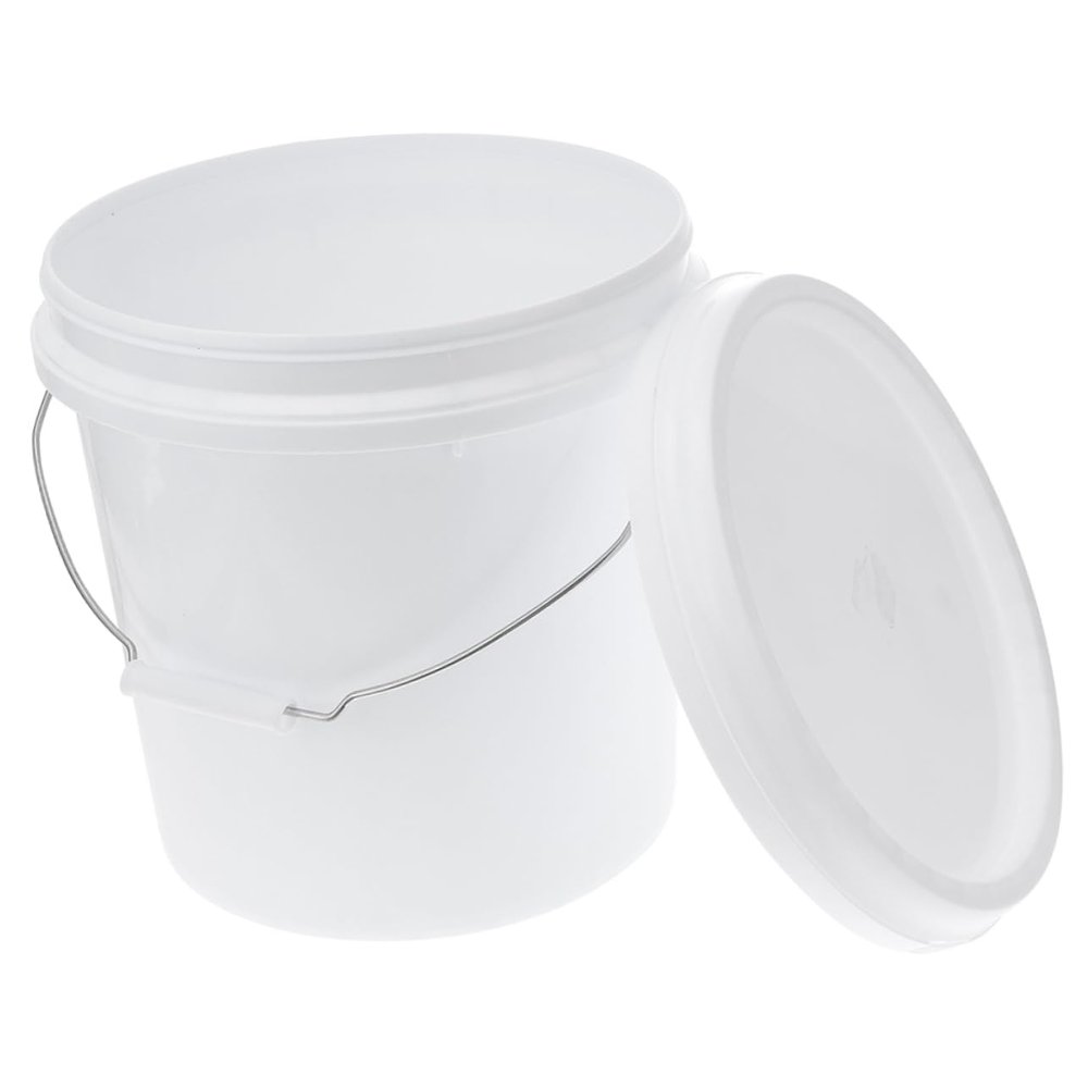 UKCOCO Thickened Food Grade Plastic Seal Bucket with Lid Multipurpose Airtight Storage Container for Pet Food Water Oil and More Portable with Hand Grip and Reinforced Shape