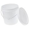 UKCOCO Thickened Food Grade Plastic Seal Bucket with Lid Multipurpose Airtight Storage Container for Pet Food Water Oil and More Portable with Hand Grip and Reinforced Shape view 1
