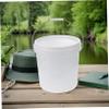 UKCOCO Thickened Food Grade Plastic Seal Bucket with Lid Multipurpose Airtight Storage Container for Pet Food Water Oil and More Portable with Hand Grip and Reinforced Shape view 4