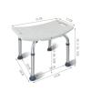 Adjustable Height Shower Stool for Seniors and Disabled Non Slip Bath Chair with 330Lbs Weight Capacity Safe and Comfortable Bathing Aid view 3