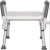 Adjustable Height Shower Stool with Armrests for Elderly Lightweight Aluminum Bath Chair for Bathroom Safety view 1