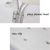 Adjustable Height Shower Stool with Armrests for Elderly Lightweight Aluminum Bath Chair for Bathroom Safety view 3