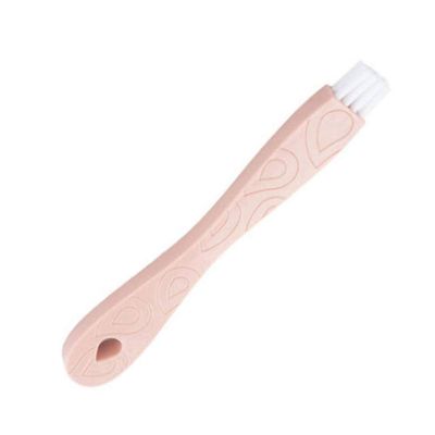 2 in 1 Cleaning Brushes Slot Tools for Sweep Window Rack with Dustpan Groove Household Cleaner Pink