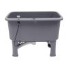 Portable Floor Mop Sink, Large Capacity Mop Bucket, Freestanding Utility Mop Sink with Drain Kit for Commercial and Residential Use Gray, 23.6215.7510.63in view 1