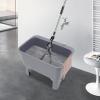 Portable Floor Mop Sink, Large Capacity Mop Bucket, Freestanding Utility Mop Sink with Drain Kit for Commercial and Residential Use Gray, 23.6215.7510.63in view 3