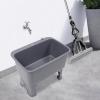 Portable Floor Mop Sink, Large Capacity Mop Bucket, Freestanding Utility Mop Sink with Drain Kit for Commercial and Residential Use Gray, 23.6215.7510.63in view 4
