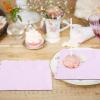 100 Pcs Cocktail Napkins, 2-Ply 5 x 5 Inches Disposable Scalloped Napkins, Thick Premium Dessert Napkins for Party, Wedding, Dinner, Birthday, Anniversary, Festival (Light Purple) view 4