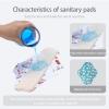 AIO Reusable Washable Cloth Menstrual Pads Sanitary Pad 8 pcs Pads and 2 Mini Wet Bag view 3