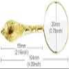 Magnifier, 5X Metal Engraved Flower Hand Magnifier Magnifying Optical Reading Lens, for Reading a map observed Interesting view 3