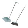 VALICLUD Household Broom and Dustpan with Long Ergonomic Handle Lightweight Wear Resistant Floor Cleaning Combo for Home Office Kitchen Non Damaging Convenient Two Dustpan Brush Kit in view 1