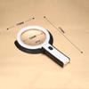 Reading Magnifier Magnifying Glass Desktop Folding Magnifying Glass, with LED Light Desktop HD, Handheld Light Expansion Lens, White, Stationery Office Supplies Handheld Magnifying view 3