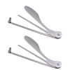 2Pcs Silver Pipe Tamper Tool Pipe Reamer Tool Stainless Steel Pipe Cleaner Cleaning Tool Reamers Tamper Tool Practical Accessories view 1