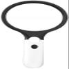 10X Handheld Magnifier 120mm Large Lens with Attached Lens 25mm 4 LED Lights Magnifier for Reading Experiment Stamp Interesting view 1
