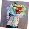 NOLITOY 20PCS Iridescent Wrapping Paper Film for Gift Flower Bouquets DIY Crafts Tear Resistant Rainbow Gradient for Birthday Wedding Holiday Decoration view 3