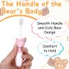ValueBargain 8Pcs Bear Design Toothbrush Set with Travel Covers, Soft Bristles for Adults & Travel - Novelty Cartoon Style (Suitable for Ages 15 and Above) view 4