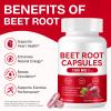 Beet Root Capsules, 1300mg Organic Beetroot Powder, Beet Root Supplements for Natural Energy & Endurance Support, Non-GMO, 60 Capsules view 2