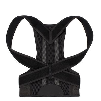 Fully Adjustable Back Brace Corrector Back Straightener Hunchback Correction Lumbar rt Shoulder Neck Clavicle rt Improve Back For Women And Men (Color : Gray, Size