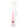 PENIKOKO 3Pcs Toothbrush with Soft Bristles and Ergonomic Silicone Handles Cartoon Panda Design Safe Toothbrushes for Cleaning and Travel Use Random Color view 2
