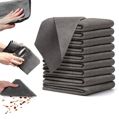 Thickened Magic Cleaning Cloth, Reuseable Thickened Streak Free Magic Cleaning Wipes, Microfiber Cleaning Cloths for Windows Glass Car (10pcs)