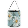 Halloween Bucke Daisy Print Trick Or Treat Basket Multipurpose Reusable for Holiday Party Supplies Favors view 1