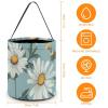 Halloween Bucke Daisy Print Trick Or Treat Basket Multipurpose Reusable for Holiday Party Supplies Favors view 2