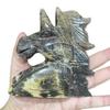 0.98LB Nature Picture Stone Jasper Carving Horse Unicorn Meditate Collect Art view 1