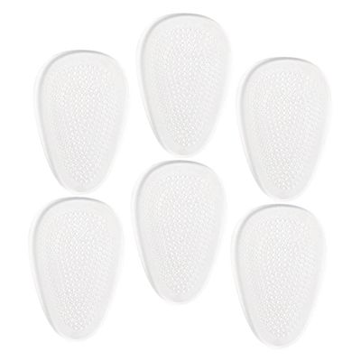 PACKOVE 3 Pairs Transparent Gel Heel Pads Non Skid Shoe Heel Grips Shock Absorb Cushions for Comfortable Foot Support and Relief in Shoes