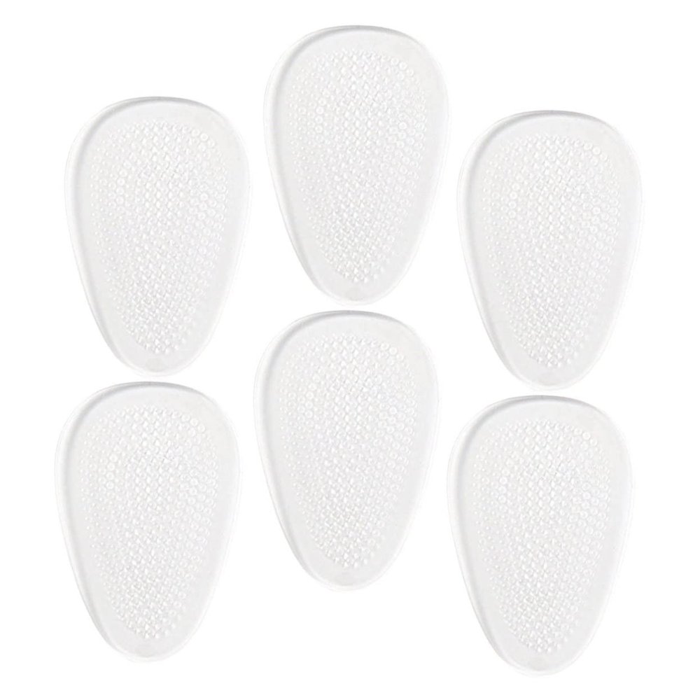 PACKOVE 3 Pairs Transparent Gel Heel Pads Non Skid Shoe Heel Grips Shock Absorb Cushions for Comfortable Foot Support and Relief in Shoes