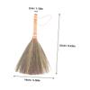 Luxshiny 2pcs Manual Desktop Broom with Handle Soft Bristles for Gentle Surface Cleaning Ergonomic Grip Handmade Sweeping Tool for Home and Office Dust Removal view 2