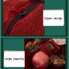 hwqsad 2025 Christmas Gift Bags Zipper Design For Gifts Apples Candy, Christmas Gift Cotton Bags, For Party And Festival School, Office, (3C) view 3