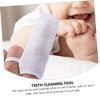 SOESFOUFU Gauze Finger Toothbrushes Mouth Cleaners Soft Oral Care for Teeth Gums and Tongue with Drawstring for Newborns view 3