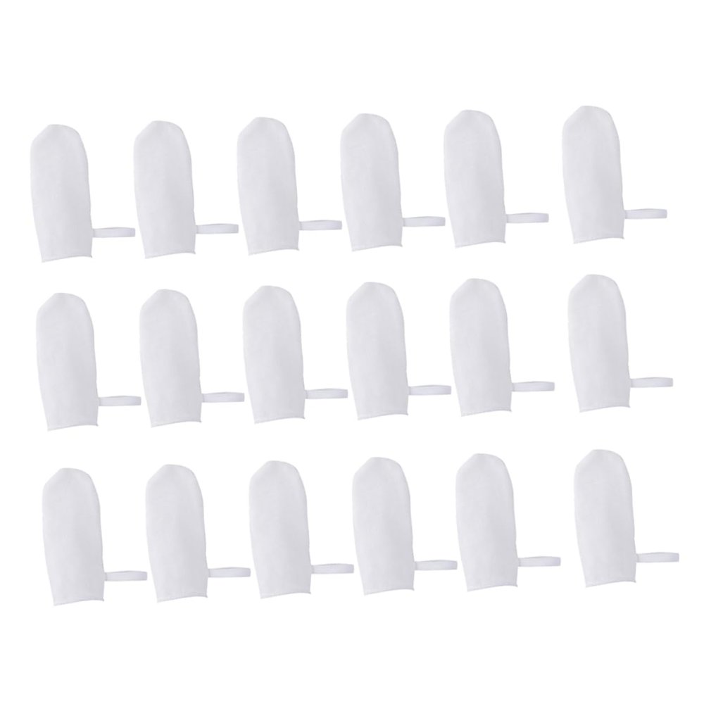 HONMEET Finger Brush Gauze Oral Toothbrush Soft Teeth Cleaner for Newborns with White