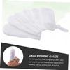 HONMEET Finger Brush Gauze Oral Toothbrush Soft Teeth Cleaner for Newborns with White view 3