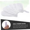 BUTIFULSIC Oral Gauze Finger Toothbrush with Ring Design for Tongue and Teeth Cleaning Gauze for Newborns view 3