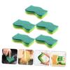 Mikinona 5Pcs Wood Pulp Dish Sponges Double Sided Kitchen Cleaning Sponge for Washing Dishes Non Oil Stain Resistant Quick Dry Tableware Scrub Cloths view 3