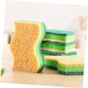 Mikinona 5Pcs Wood Pulp Dish Sponges Double Sided Kitchen Cleaning Sponge for Washing Dishes Non Oil Stain Resistant Quick Dry Tableware Scrub Cloths view 4