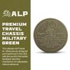 ALP - Premium Travel Chassis Military Green - Aerospace Aluminum, CNC Machined in USA - Adjustable Closure - Fits 20-30 Pouches with Retention System view 2