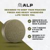 ALP - Premium Travel Chassis Military Green - Aerospace Aluminum, CNC Machined in USA - Adjustable Closure - Fits 20-30 Pouches with Retention System view 3