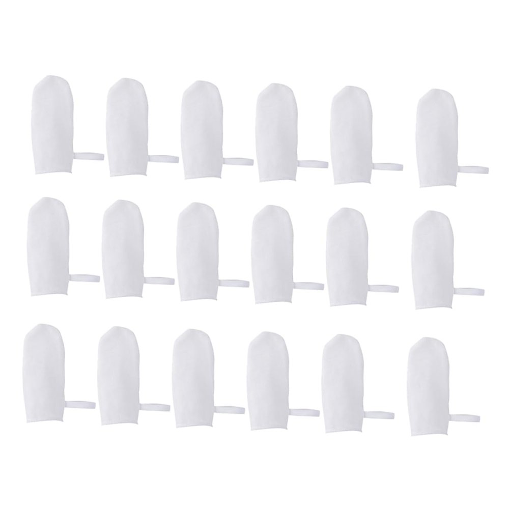 MUCKLILY Oral Mouth Cleaners Gauze Finger Toothbrushes Soft Tongue Gum Cleaner for Newborns and Safe White