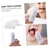 MUCKLILY Oral Mouth Cleaners Gauze Finger Toothbrushes Soft Tongue Gum Cleaner for Newborns and Safe White view 3