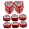 NUOBESTY 10pcs Heart Shaped Candy Boxes Red Portable Wedding Party Favors Packaging Container for Cookies Chocolates Valentines Day Gift Boxes view 1