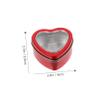 NUOBESTY 10pcs Heart Shaped Candy Boxes Red Portable Wedding Party Favors Packaging Container for Cookies Chocolates Valentines Day Gift Boxes view 2